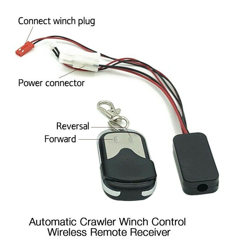 Aluminum RC Scale 1/10 Electric Winch Single Controller for Axial SCX10 K2D8