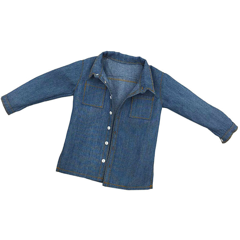 1/6th Scale Cowboy Shirt Coat for 12inch Hot Toys Kumik Male Body