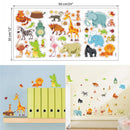 Animals Wall Stickers for Kids Nursery Rooms Monkey Elephant Horse Wall  3C
