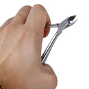 Stainless Steel Single Spring Screw Cuticle Tong for Nail Art Manicure Pedi Q9U9