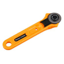 28mm Yellow Fabric Craft Roller Cutter Paper Leather Vinyl Blade Cutting Tool