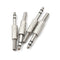 4Pcs 6.35Mm 1/4 Inch Stereo Solder End Heavy Duty Plug Metal Body With Strain ME