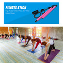 Yoga Resistance Band Pilates Stick Home Workout Fitness Equipment (Pink) A