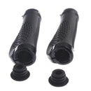 2X Soft Nonslip Bike Handle Bar Grip with Black Aluminum Alloy Lock Ergonom