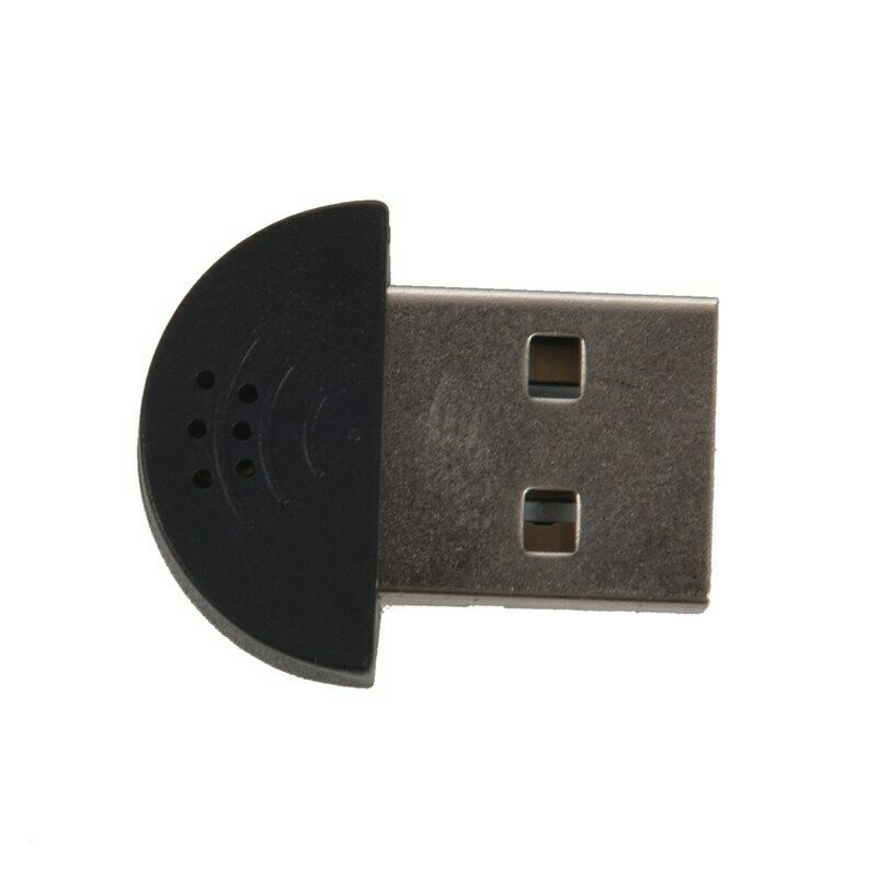 USB Plug Mini Studio Speech Microphone MIC Recording Audio Adapter for PC L