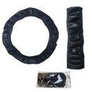 Universal Auto Car Steering Wheel Cover Leather Breathable Anti-slip Black 38c3C