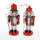 Pack of 4 Wooden Nutcracker Ornaments Christmas Hanging Decoration Figures