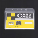 10 pcs/set ID Badge Card 95x80mm Plastic Pocket Holder Clear Pouch LJ