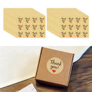 600 Thank You Sealing Stickers Adhesive Envelope Gift Round Kraft Paper Labels