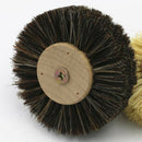 2Pcs 80mm 3inch Horse Hair and Sisal Polishing Wheel Buffing Pad Brushes for