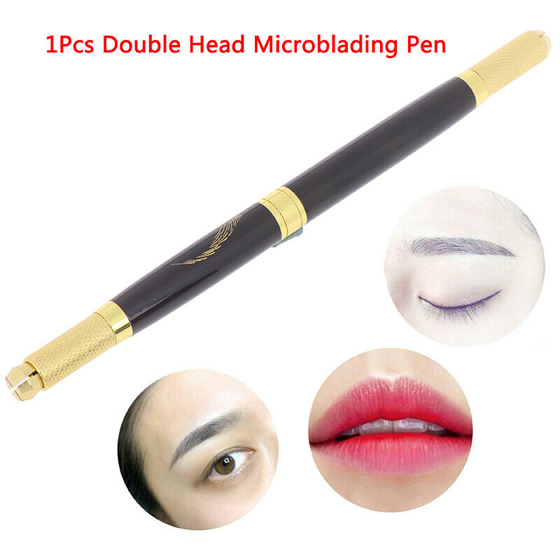 Double End Makeup Manual Tattoo Pen Microblading Permanent Eyebrow Cosmetic-Tool