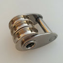 High Strength 316 Stainless Steel Windsurfing Sail Tack Triple Pulley Roller