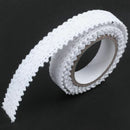 Ribbon Lace Wedding Christmas Border Gift approx 18mm x 1.7m White