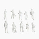 100PCS Figures 1:100 Scaled Models Train Building People for Layout A