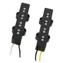 Alnico Bass Humbucker Double Coil Pickup Black for Bass Guitar, Easy to Install