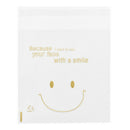 100Pcs Cute Smile Self-Adhesive Cookie Candy Biscuit Wrapping Party Seal Bag