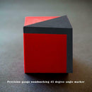 45 Degree Angle Round Center Line Drawing Tool Angle Ruler Scriber Gauge