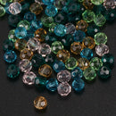 200PCs Mixed Crystal Quartz Faceted Beads 4mm F6J5