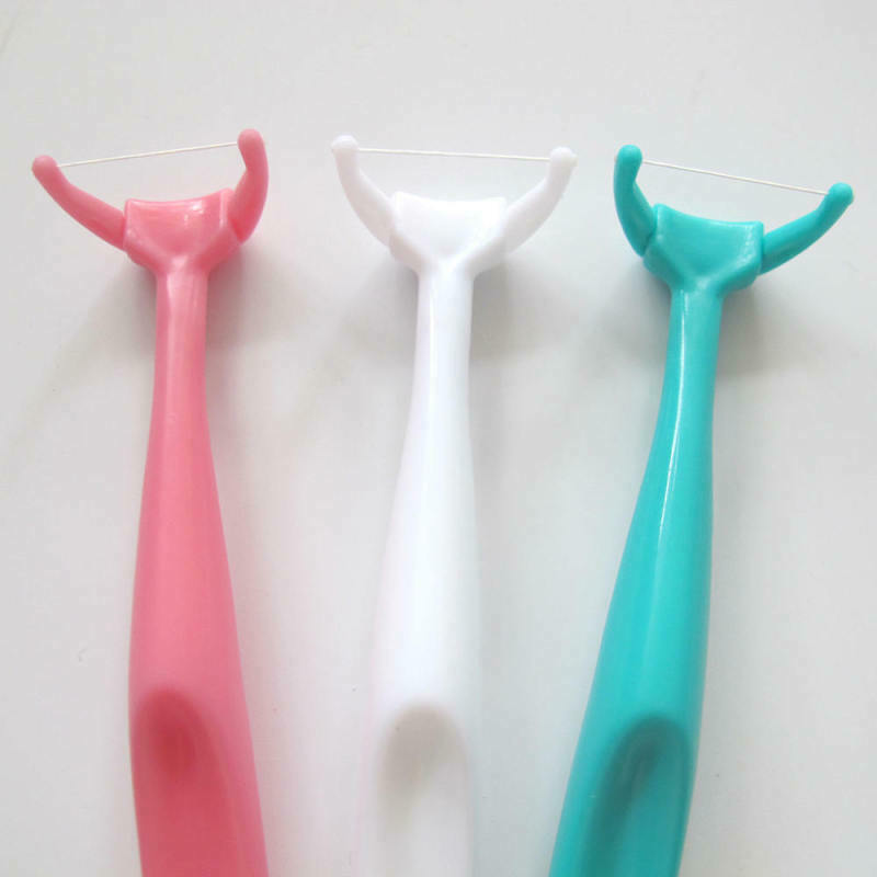 40pcs Floss Head+2pcs Handle Brush Dental Floss Head Replaceable Teeth St HGW