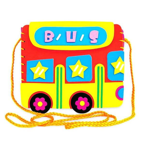 Children DIY Cartoon Bags EVA Handmade Bag Kindergarten Craft Material Pack #gib