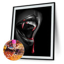 Diamond Painting Vampire Mouth Full Round Rhinestone Picture Set 30x40cm