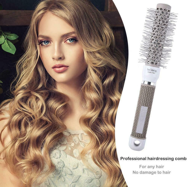Pro Hair Brush High Temperature Resistant Ceramic Iron Round Comb (25mm) A#S