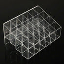 24 Trapezoid Clear Makeup Display Lipstick Case Cosmetic Organizer Holder A