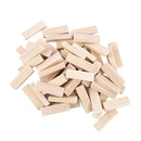 50pcs Wooden Dominoes Wood Rectangle Blocks for Art Crafts & DIY Projects