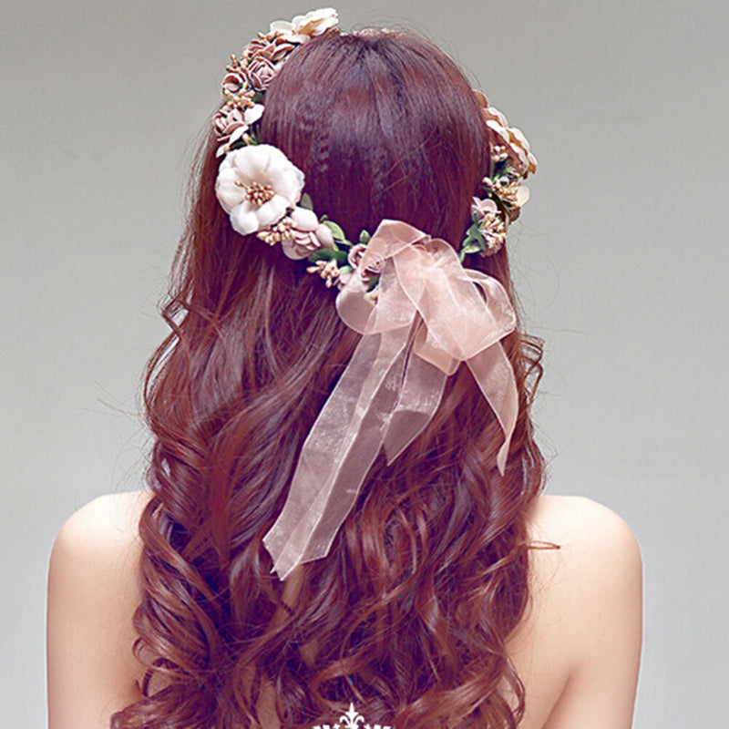 New Floral Flower Party Wedding Crown Hair Wreaths Headband Hair Band Garland Gw