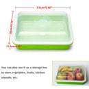 Seed Sprouter Tray PP Healthy Alfalfa Wheatgrass Seeds Grower with Cover,2 SA4I7