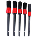 5x Detailing Brush Cleaning Natural Boar Hair Brushes Auto Care Car Detail To OZ