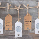 Valentine's Day Gift Pendant 100p 4 cm x 9 cm kraft labels tags geschenkanh