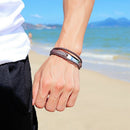 Multilayer Bracelet Men Casual Bracelets Fashion Braided Leather Bracelets