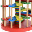 Pound And Roll Wooden Tower With Hammer Knock The Ball Roll Off Ladder KidsT Gw