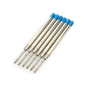 6 ballpoint pen refills 10 cm blue large refill refills Q4Z6