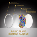 Owl Mural Pink Tassels DIY Diamond Painting Special Shape Drill Home Decor