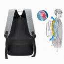 Usb Charging Laptop Backpack 15.6Inch Antitheft Waterproof Large Capacity L C6S1
