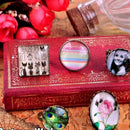 64pcs/set Round Oval Pendant Trays with Glass Cabochon Base DIY Jewelry Makin Bj