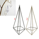 Rustic Style Black Freestanding Hanging Geometric Metal Pot Rack For Tillandsia