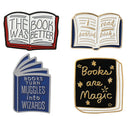 4pcs Ladies Kids Cartoon Cute Magic Books Badge Corsage Brooch Collar Pins