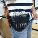pu leather rivet hair scissor bag clips bag hairdressing barber scissor holstJ.