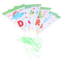 1set Dinosaur theme party Happy Birthday Paper Banner Bunting Pennant Flags 3C