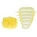 Set of 12 Universal Silicone Stretch Lids Expandable Food Storage Container