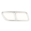 Stainless Steel Car Exhaust Pipe Tail Throat Decor Frame Trim Cover Liner A