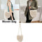 Women Crossbody Bag Woven Bucket Mobile Coin Purse Messenger Oval Shoulder Bags