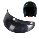 Universal 3 Snap Visor Face Shield Lens For Helmets Open Face Helmet T -Q