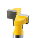 2pcs t-slot router bit for 3/8 "& 1/2" hex, 1/4 "shank milling cutter tool