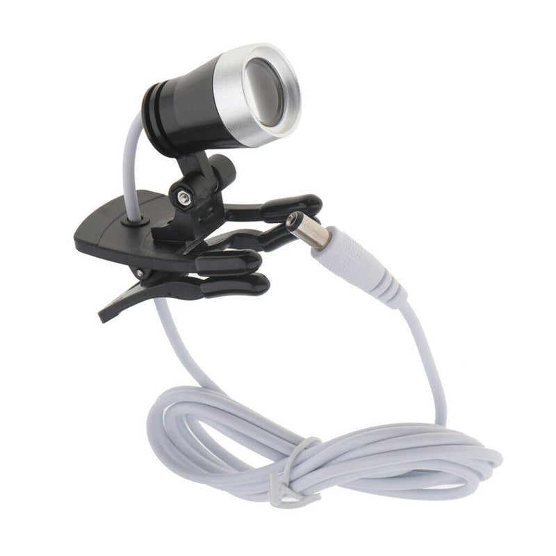 2 Pieces Clip Clamp LED Head Light Lamp for Dental Binocular Loupes Glasses