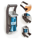 16 oz. Metal Can Crusher, Heavy-Duty Wall-Mounted Smasher for Aluminum Seltzer,
