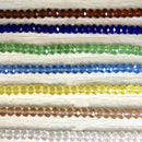 650PCS 10mm and 6mm Briolette Crystal Glass Beads for Jewelry Making Assorted
